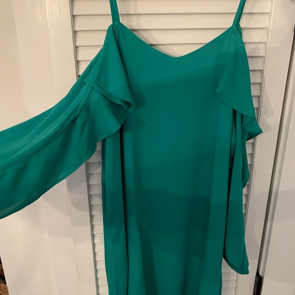 Loft XS swing cascade dress - Picture 2 of 4